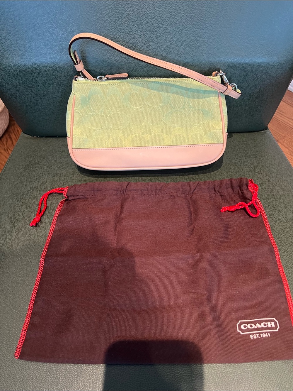 Coach Vintage Lime Green Demi Bag